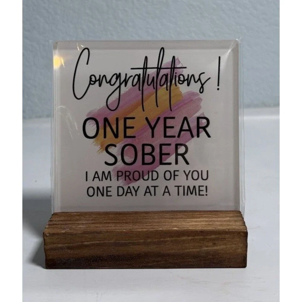 Sobriety Gifts for Women Men,1 Year Sober Gifts One Year Best Sobriety Gifts ...